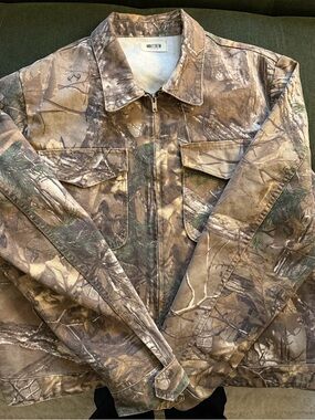 Men's Lightweight Camo Shirt Jacket - Brown/Green